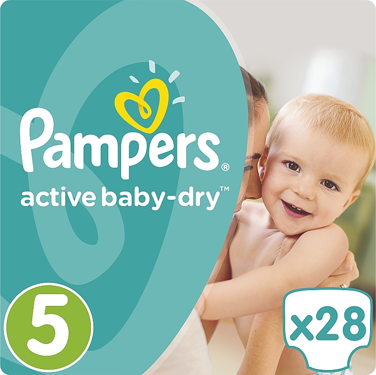 Pieluchy Active Baby-Dry Rozmiar 5 (Junior) 11-18 kg, 28 szt - Pampers — Zdjęcie N3