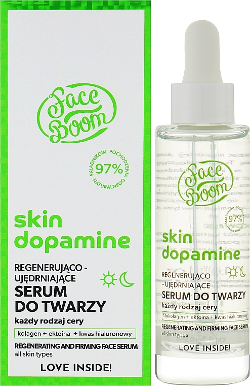 Regenerujące i ujędrniające serum do twarzy - FaceBoom Skin Dopamine Regenerating And Firming Face Serum — Zdjęcie N2