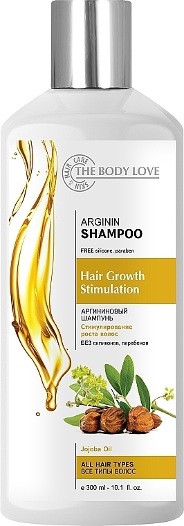 Szampon do włosów z argininą i olejem jojoba - The Body Love Arginin Shampoo