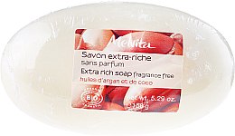 Bogate mydło w kostce z masłem shea - Melvita Body Care Savon Extra-Riche Soap — Zdjęcie N1