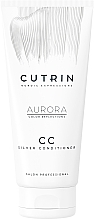 Srebrna odżywka tonizująca - Cutrin Aurora Color Care CC Silver Conditioner — Zdjęcie N1