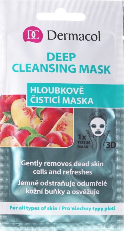 Głęboko oczyszczająca maseczka do twarzy na tkaninie - Dermacol 3D Deep Cleansing Mask — Zdjęcie N1