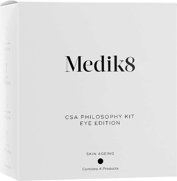 Zestaw - Medik8 The CSA Philosophy Kit Eye Edition (serum/7ml + cr/15ml + serum/7ml + cleanser/30ml) — Zdjęcie N1