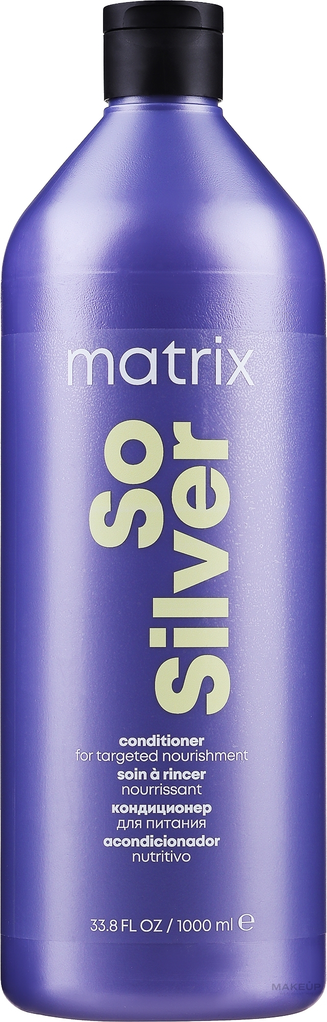 PRZECENA! Odżywka neutralizująca żółte tony do włosów blond i siwych - Matrix Total Results So Silver Color Obsessed Conditioner * — Zdjęcie 1000 ml