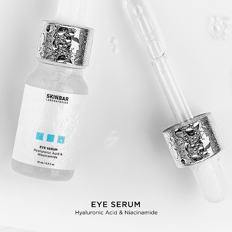 Serum pod oczy z kwasem hialuronowym i niacynamidem - SKINBAR Hyaluronic Acid & Niacinamide Eye Serum — Zdjęcie N6