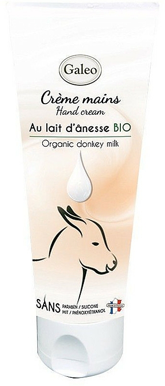 Krem do rąk z oślim mlekiem - Galeo Hand Cream Organic Donkey Milk — Zdjęcie N1