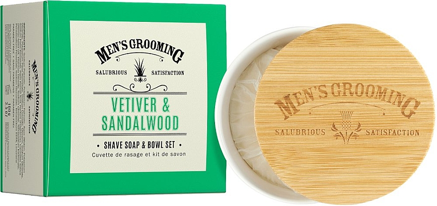 Mydło do golenia Wetyweria i drzewo sandałowe - Scottish Fine Soaps Vetiver & Sandalwood Shaving Soap — Zdjęcie N1