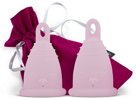 Kubeczki menstruacyjne S-M, różowe, 2 szt. - Perfect Cup Zero Waste — Zdjęcie N1