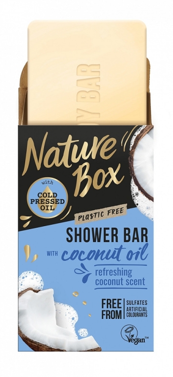 Mydło w kostce z olejem kokosowym - Nature Box Coconut Oil Shower Bar — Zdjęcie N1