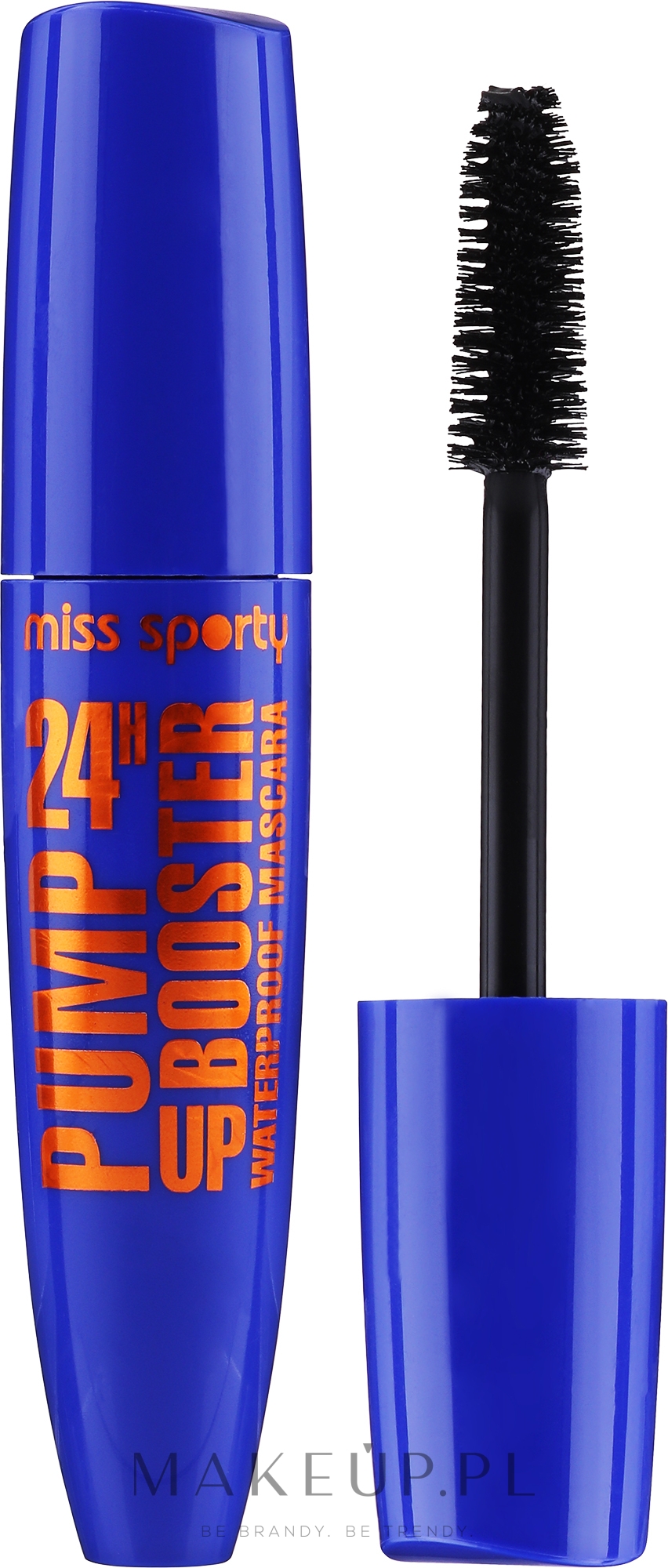 Wodoodporny tusz do rzęs - Miss Sporty Pump Up Booster Waterproof Mascara — Zdjęcie Black