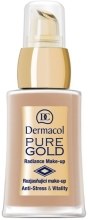 Kup Rozjaśniający podkład w kremie z aktywnym złotem - Dermacol Make-Up Pure Gold Radiance