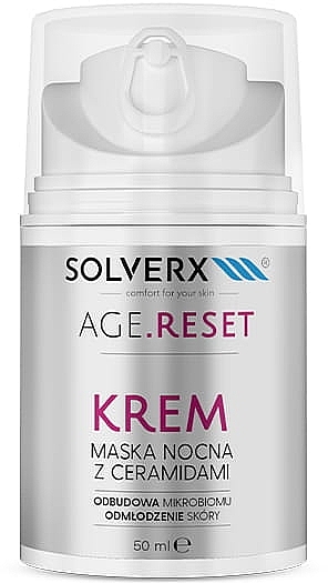 Krem-maska nocna - Solverx Age Reset Cream-Mask — Zdjęcie N1