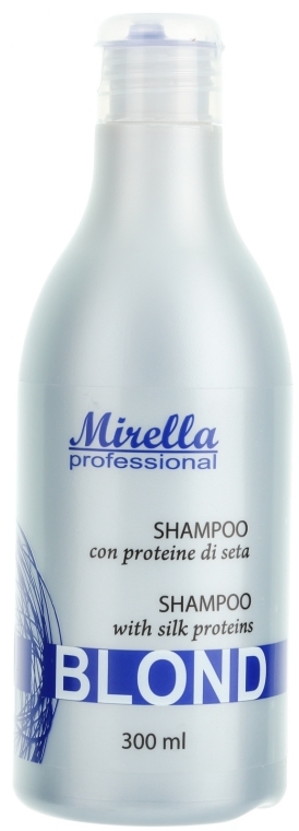 Szampon do jasnych, siwych i rozjaśnionych włosów - Mirella Blond Shampoo