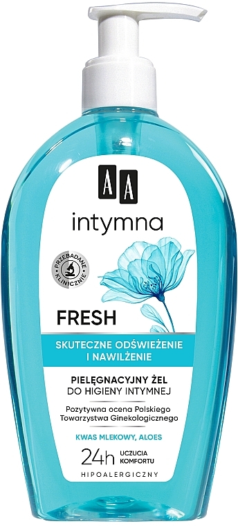Pielęgnujący żel do higieny intymnej - AA Intymna Fresh — Zdjęcie N1