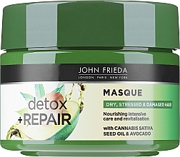 PRZECENA! Detoksykująca maska do włosów zniszczonych - John Frieda Detox & Repair Masque * — Zdjęcie N2