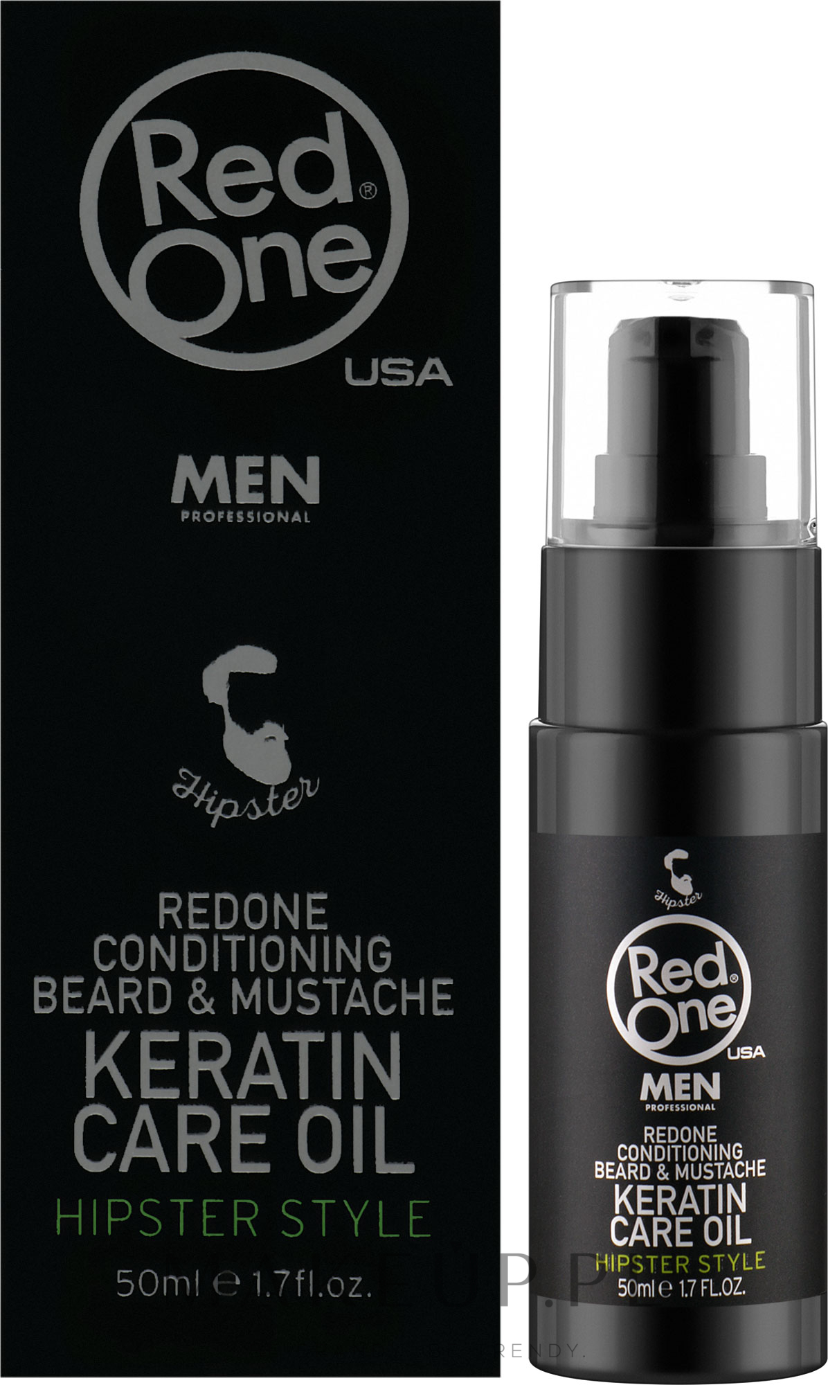 Odżywczy olejek keratynowy do brody - Red One Conditioning Beard & Mustache Keratin Care Oil — Zdjęcie 50 ml