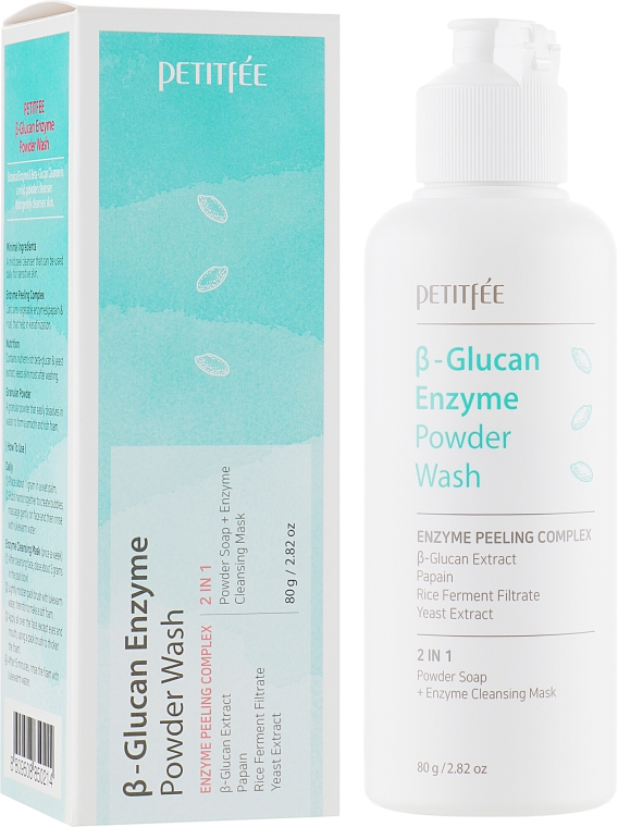 Enzymatyczny puder do mycia twarzy - Petitfee & Koelf Beta-Glucan Enzyme Powder Wash — Zdjęcie N1