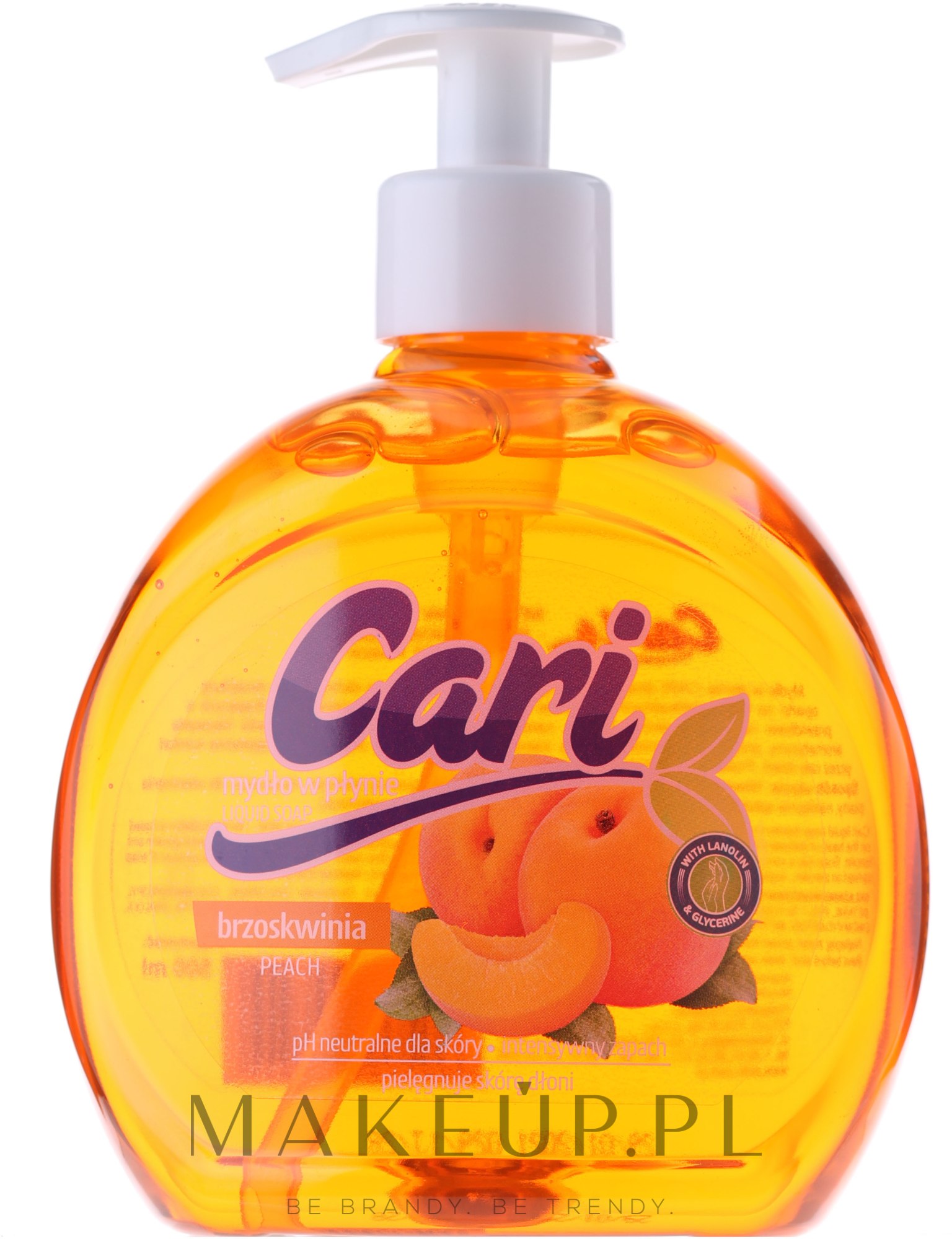 Mydło w płynie Brzoskwinia - Cari Peach Liquid Soap — Zdjęcie 500 ml