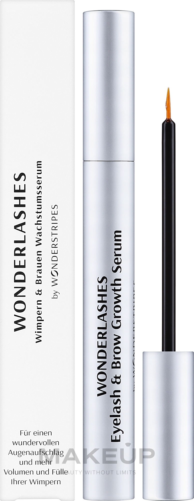 Serum na porost rzęs i brwi - Wonderstripes Eyelash & Eyebrow Growth Serum — Zdjęcie 3 ml