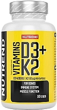 Kompleks witaminowo-mineralny D3+K2, kapsułki - Nutrend Vitamins D3+K2 — Zdjęcie N1