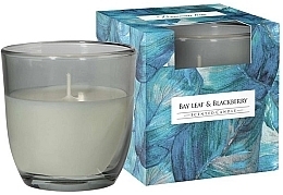 Świeca zapachowa w szkle Liść laurowy i jeżyna - Bispol Premium Line Scented Candle  — Zdjęcie N1