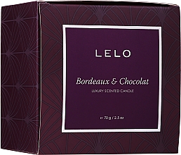 PREZENT! Świeca zapachowa - Lelo Bordeaux & Chocolat Luxury Scented Candle — Zdjęcie N2