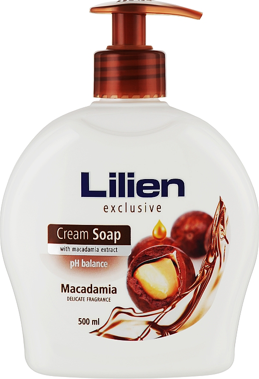 Mydło w płynie z olejkiem macadamia - Lilien Macadamia Cream Soap — Zdjęcie N1