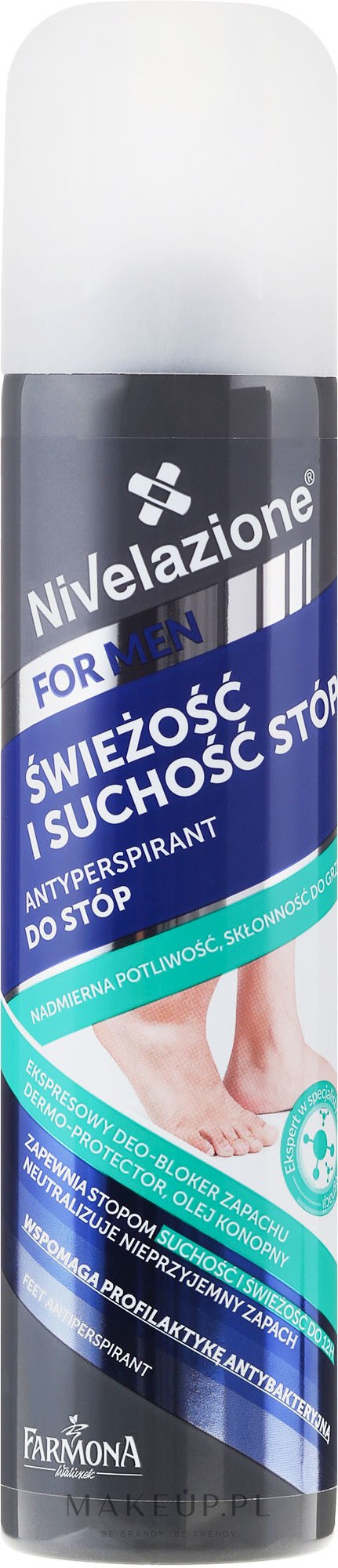 Antyperspirant do stóp - Farmona Nivelazione For Men Feet Antiperspirant — Zdjęcie 180 ml