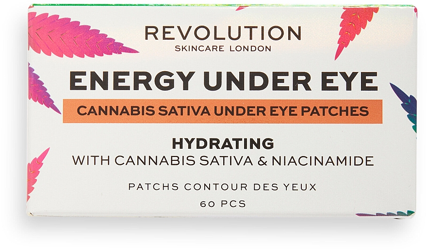 Płatki pod oczy - Revolution Skincare Good Vibes Energy Cannabis Sativa Eye Patch Set — Zdjęcie N2