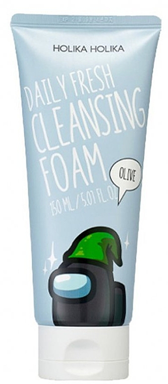 Oliwkowa pianka oczyszczająca - Holika Holika Among Us Daily Fresh Cleansing Foam Olive — Zdjęcie N1