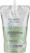 Łagodzący szampon do suchej i wrażliwej skóry głowy - Wella Professionals Elements Calming Shampoo (wkład uzupełniający) — Zdjęcie N1