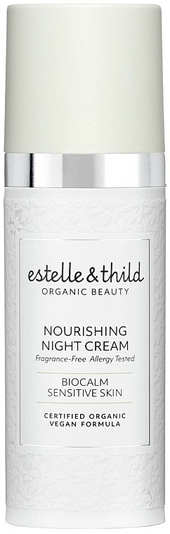 Odżywczy krem do twarzy na noc - Estelle & Thild BioCalm Nourishing Night Cream  — Zdjęcie N1
