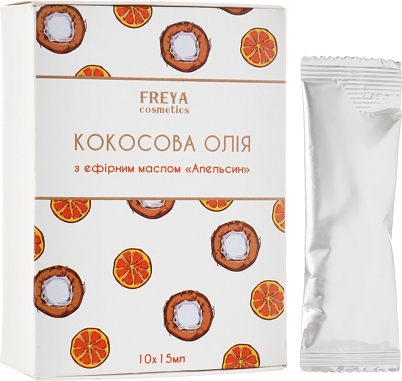 Olej kokosowy z pomarańczowym olejkiem eterycznym - Freya Cosmetics — Zdjęcie N1