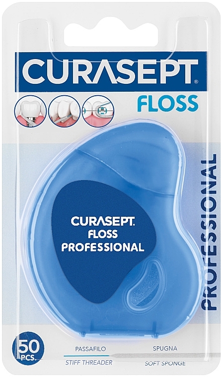 Profesjonalna nić dentystyczna, 50 nitek - Curaprox Curasept Dental Floss Professional — Zdjęcie N1