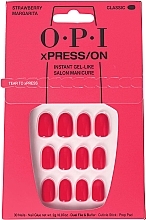 Zestaw sztucznych paznokci - OPI Xpress/On Strawberry Margarita — Zdjęcie N1