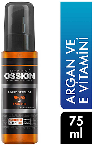 Serum do włosów z olejkiem arganowym i witaminą E - Morfose Ossion Argan and E Vitamin Serum — Zdjęcie N1
