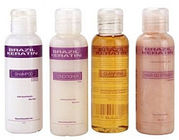 PRZECENA! Zestaw - Brazil Keratin Treatment HGS Set (shampoo/100ml*2 + h/cond/100ml*2) * — Zdjęcie N2