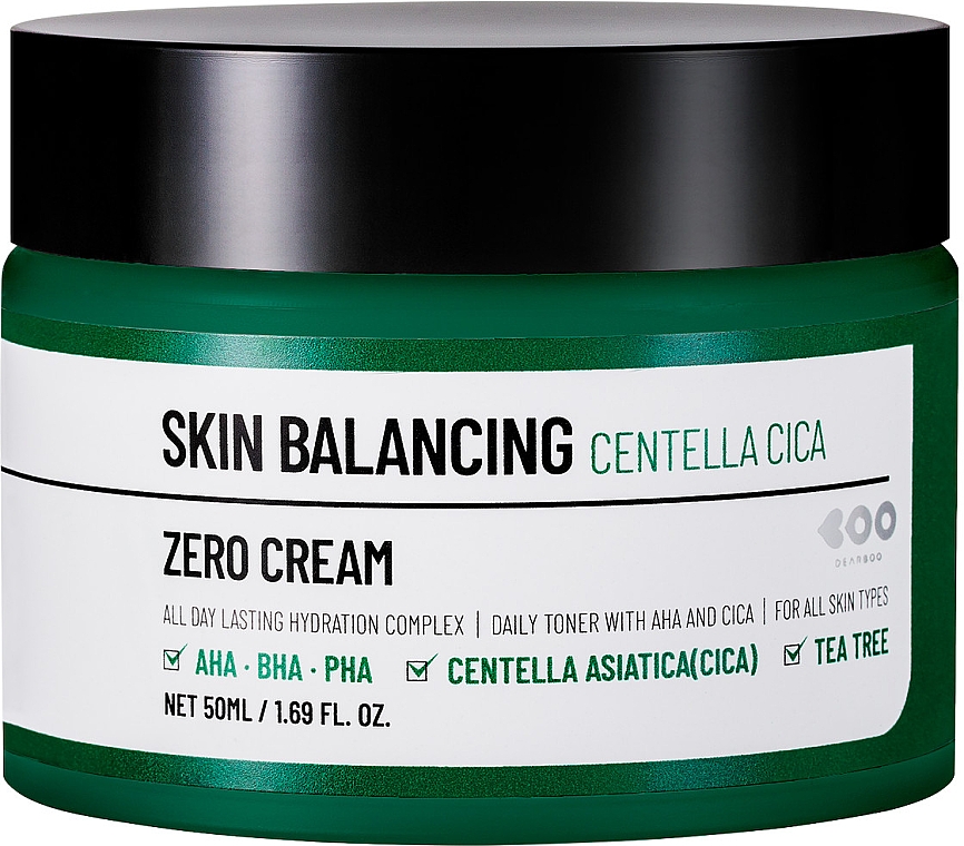 Rewitalizujący krem ​​do twarzy - Dearboo Skin Balancing Centella Cica Zero Cream — Zdjęcie N1