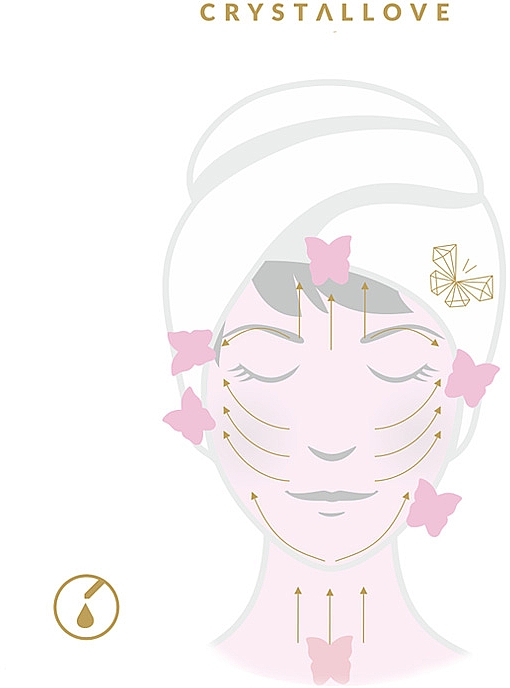 Płytka do masażu twarzy Gua Sha z kwarcu różowego - Crystallove Rose Quartz Guasha — Zdjęcie N2