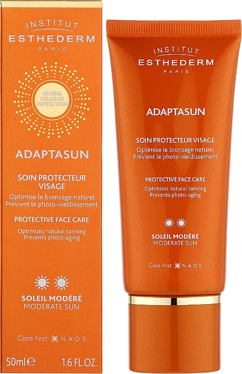 Przeciwsłoneczny krem do twarzy SPF 15 - Institut Esthederm Adaptasun Sun Care Cream Normal — Zdjęcie N2