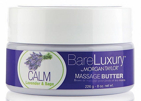 Olejek do masażu stóp i dłoni Lawenda i szałwia - Morgan Taylor Bare Luxury Calm Lavender & Sage Massage Butter — Zdjęcie N1