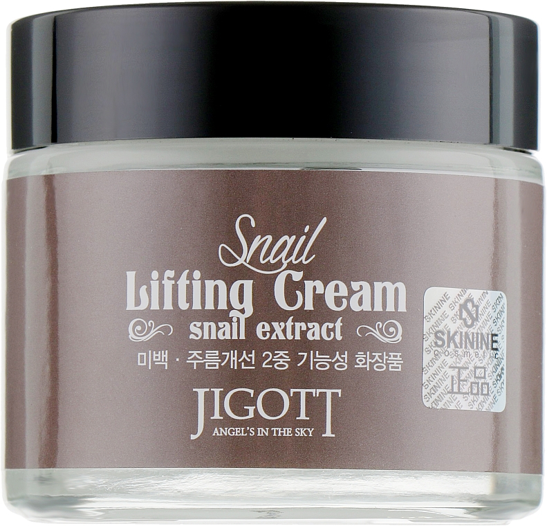 Krem ujędrniający z ekstraktem ze śluzu ślimaka - Jigott Snail Lifting Cream — Zdjęcie N2