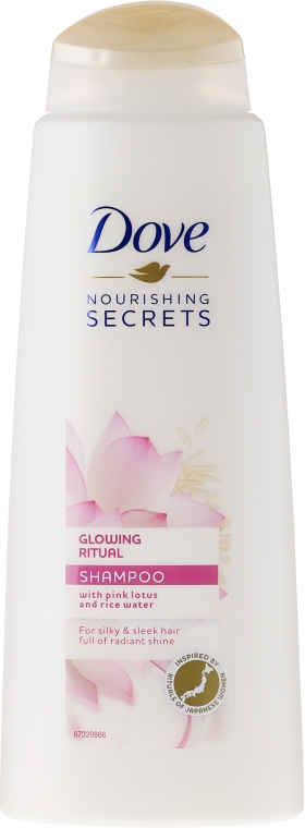 Szampon do włosów suchych i matowych Różowy lotos i woda ryżowa - Dove Nourishing Secrets Glowing Ritual Shampoo — Zdjęcie N3