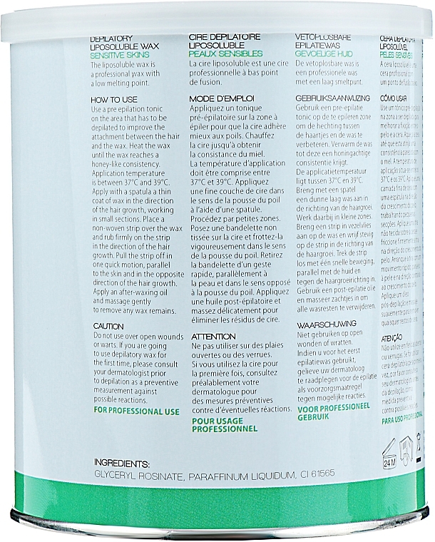 Wosk rozpuszczalny w olejach do skóry wrażliwej, zielony - Original Best Buy Epil Depilatory Liposoluble Wax — Zdjęcie N2