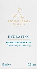 Rewitalizujący olejek do twarzy - Aromatherapy Associates Hydrating Revitalising Face Oil — Zdjęcie N3