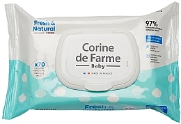 Kup Chusteczki dla niemowląt, 70 szt. - Corine de Farme Baby Bio Fresh And Natural