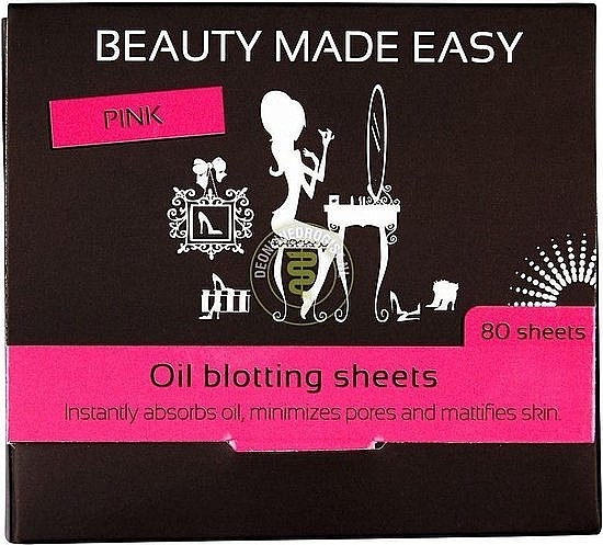 Matujące chusteczki do twarzy Różowe - Beauty Made Easy Oil Blotting Sheets Pink — Zdjęcie N1
