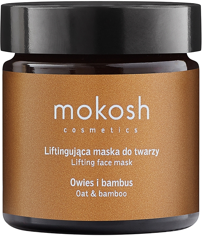Liftingująca maska do twarzy Owies i bambus - Mokosh Cosmetics — Zdjęcie N1