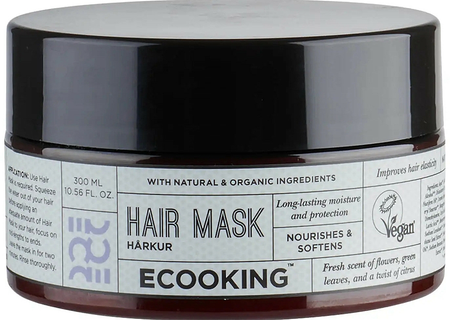Regenerująca maska ochronna do włosów suchych i zniszczonych - Ecooking Hair Mask — фото N1