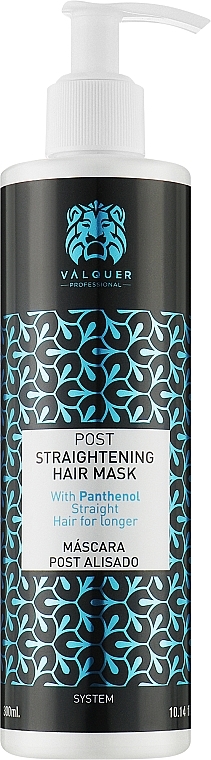 Maska po prostowaniu włosow - Valquer Post Straightening Hair Mask — Zdjęcie N1